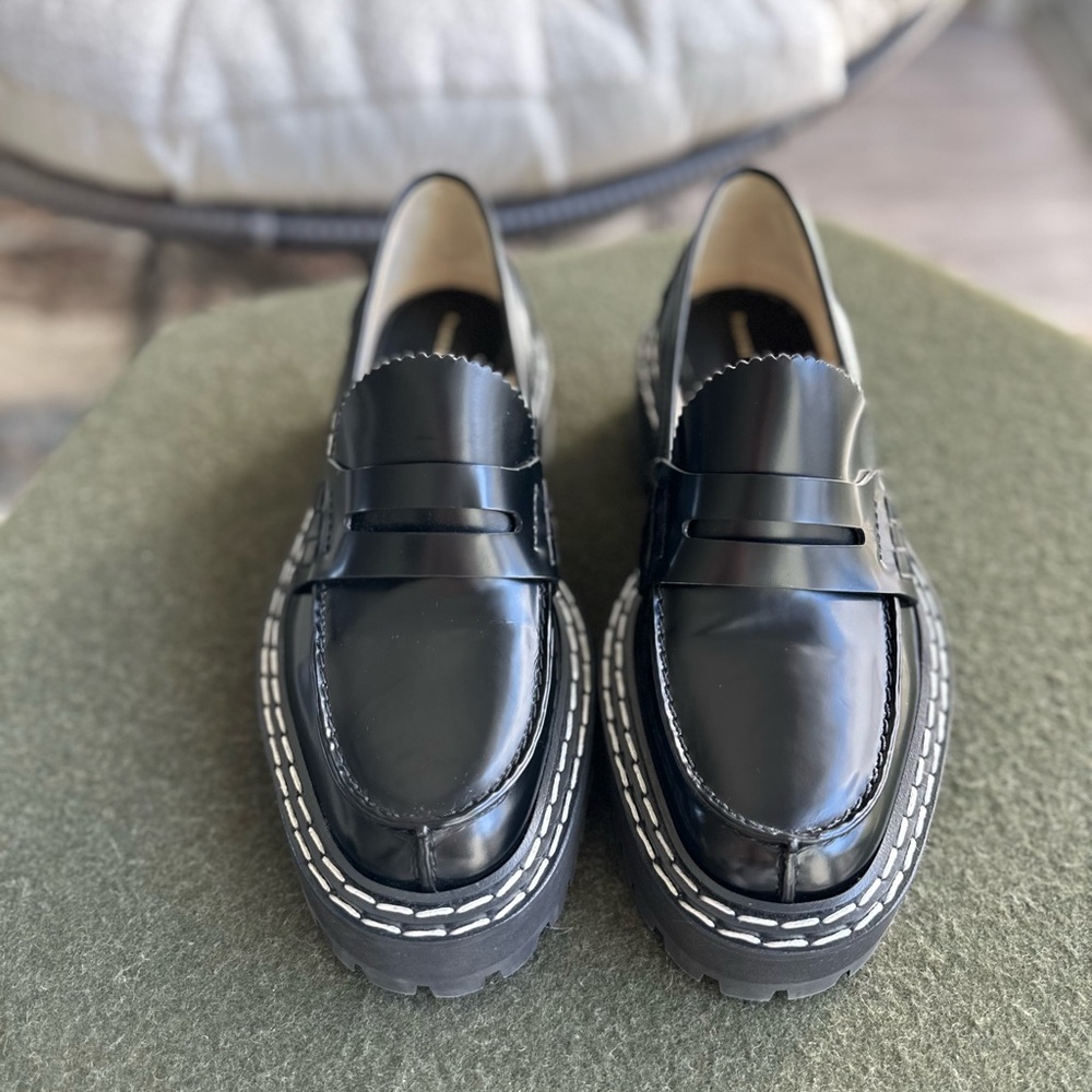 Proenza Schouler Black Loafers
